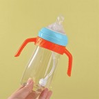 High-quality creative double-handle baby bottle