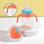 High-quality creative double-handle baby bottle