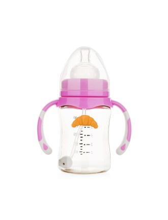 Shatterproof 180ml wide neck baby bottle