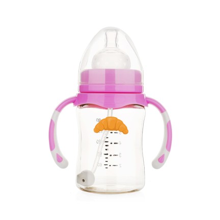 Shatterproof 180ml wide neck baby bottle