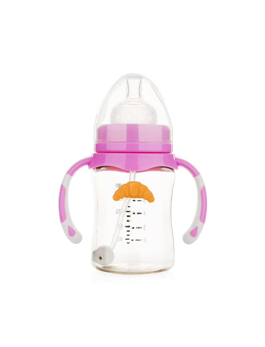 Shatterproof 180ml wide neck baby bottle
