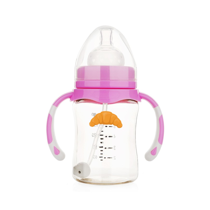 Shatterproof 180ml wide neck baby bottle