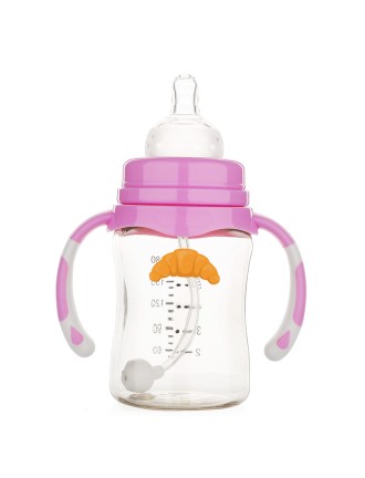 Shatterproof 180ml wide neck baby bottle