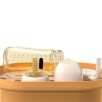 White wide neck double handle silicone baby bottle