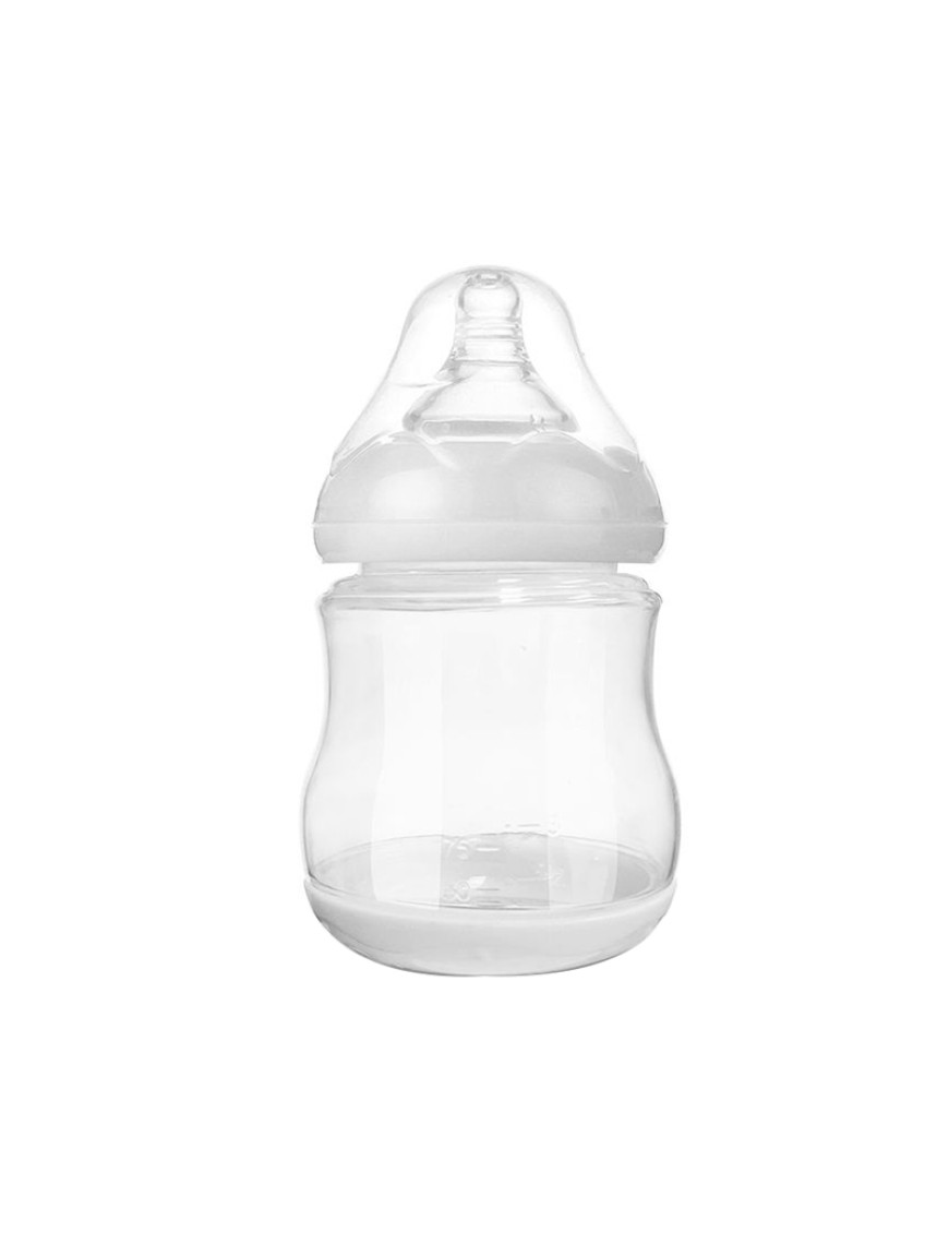 White small and shatter-resistant baby bottle