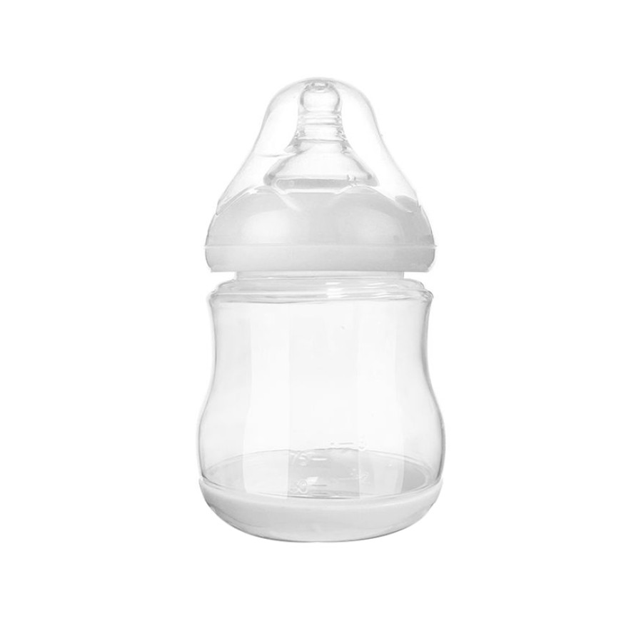 White small and shatter-resistant baby bottle