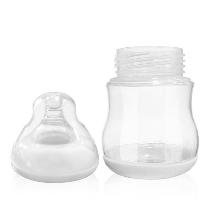 White small and shatter-resistant baby bottle