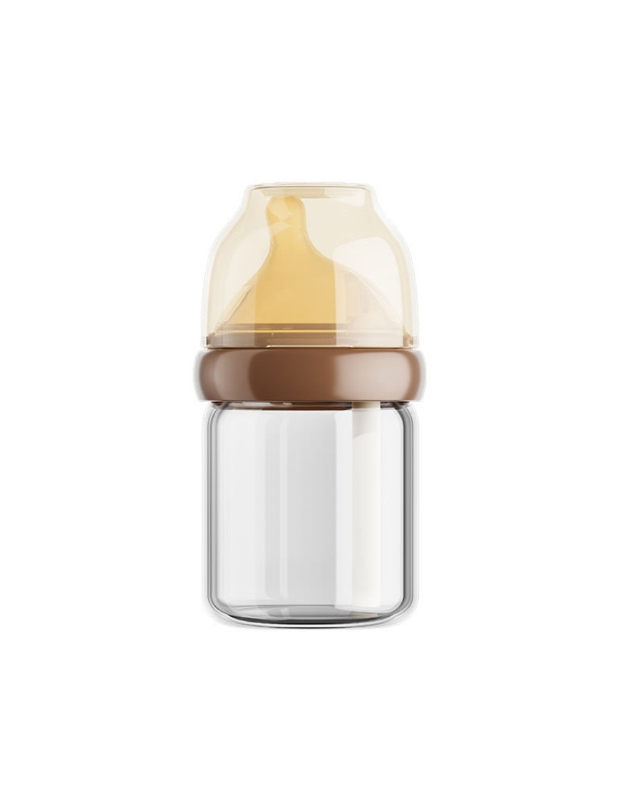 Simple imitation breast milk glass baby bottle