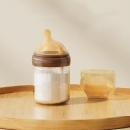 Simple imitation breast milk glass baby bottle