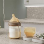 Simple imitation breast milk glass baby bottle