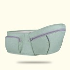 Adjustable hip seat for comfortable baby carrier