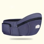 Adjustable hip seat for comfortable baby carrier