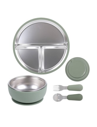 Simple high-temperature resistant baby tableware set