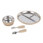 Simple high-temperature resistant baby tableware set