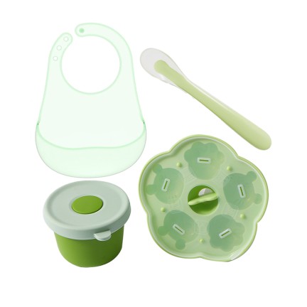 Durable silicone baby tableware set