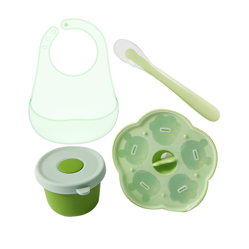 Durable silicone baby tableware set