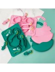 Cartoon food-grade silicone baby tableware set