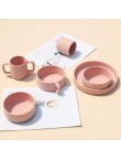 Soft and drop-resistant silicone baby tableware set