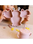 Animal-shaped soft and durable baby tableware set