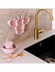 Animal-shaped soft and durable baby tableware set