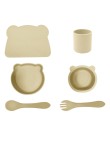 Soft food-grade silicone baby tableware set