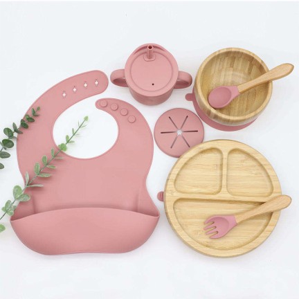 High-quality food-grade baby tableware set