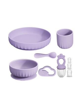 Food-grade silicone baby tableware set