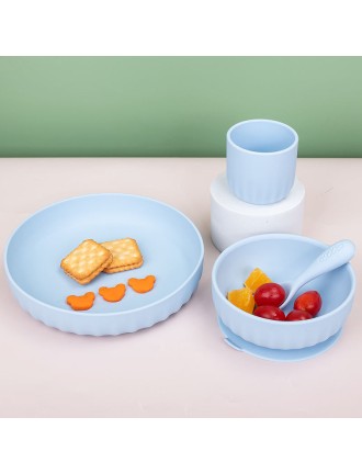 Food-grade silicone baby tableware set