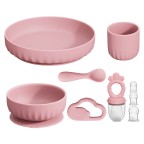Food-grade silicone baby tableware set