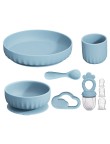 Food-grade silicone baby tableware set