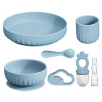 Food-grade silicone baby tableware set