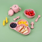 Stylish cloud-shaped durable baby tableware set