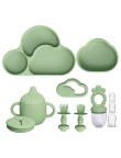 Stylish cloud-shaped durable baby tableware set