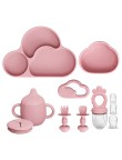Stylish cloud-shaped durable baby tableware set