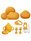 Stylish cloud-shaped durable baby tableware set