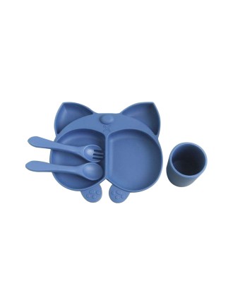 Animal-shaped durable baby tableware set