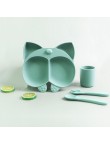 Animal-shaped durable baby tableware set