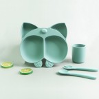 Animal-shaped durable baby tableware set