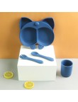 Animal-shaped durable baby tableware set