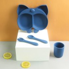 Animal-shaped durable baby tableware set