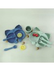 Animal-shaped durable baby tableware set