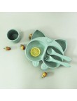 Animal-shaped durable baby tableware set