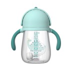 Cartoon flip-top anti-choking baby water bottle