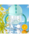Cartoon flip-top anti-choking baby water bottle
