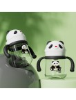 Panda shape sliding lid baby water bottle