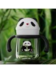 Panda shape sliding lid baby water bottle