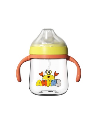 Simple flip-top durable baby water bottle