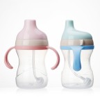 Double handle duckbill baby water bottle