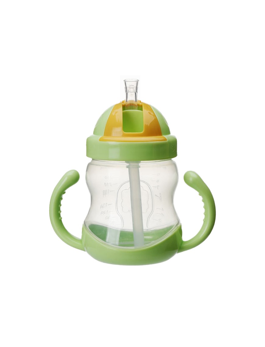 Anti-choking and anti-slip handle baby water bottle