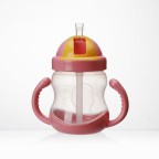 Anti-choking and anti-slip handle baby water bottle